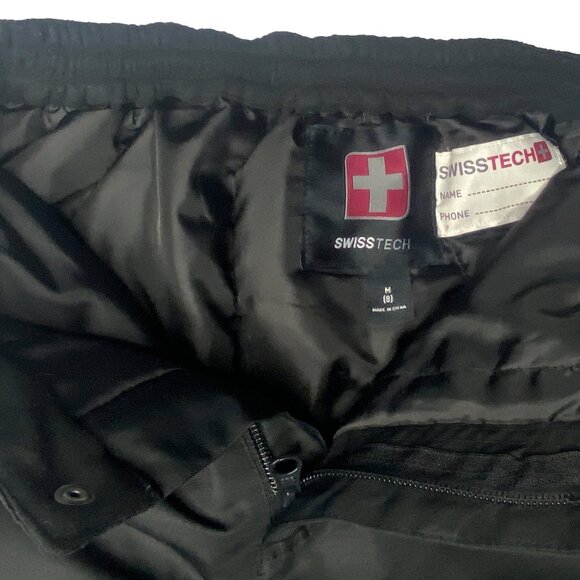 Swiss Tech Kids Snow Pants Size M (8) Black | Insulated Winter Ski Pants - Picture 2 of 13